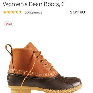 Women's Bean Boots - Brown and Tan